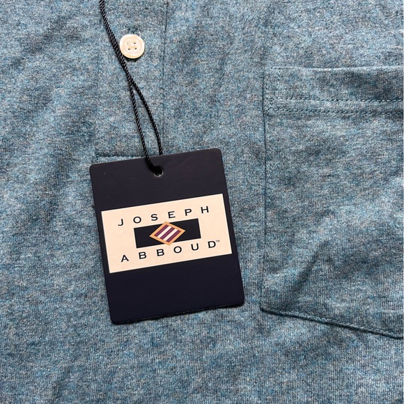 Joseph Abboud Modern Fit Long Sleeve Sueded Jersey Polo - Picture 5 of 10